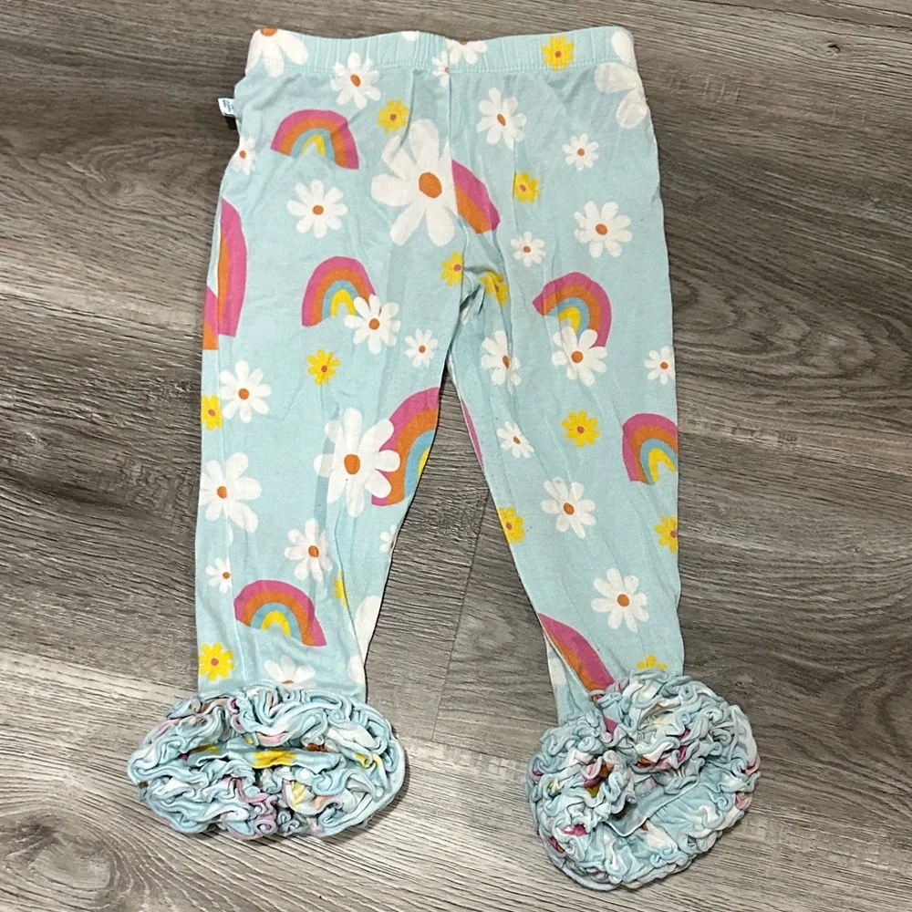 Posh Peanut‎ Pastel Rainbow Baby Leggings